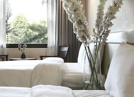 Basic Quadruple Room, 2 Double Beds | Desk, free WiFi, bed sheets