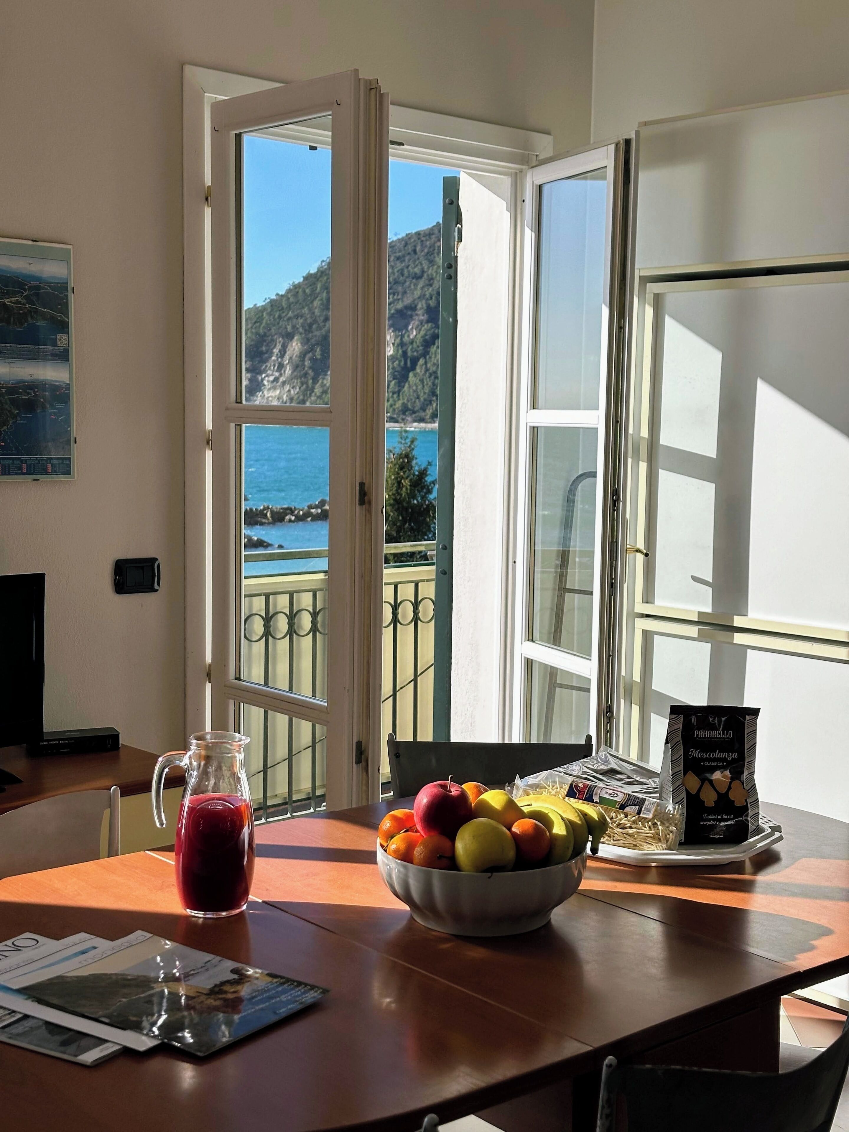 Comfort Apartment, 1 Bedroom, Terrace, Sea View | Living area
