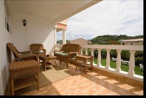 Royal Suite, 2 Bedrooms, Balcony, Garden View | Balcony - Cool Running Apartments (St. George's)