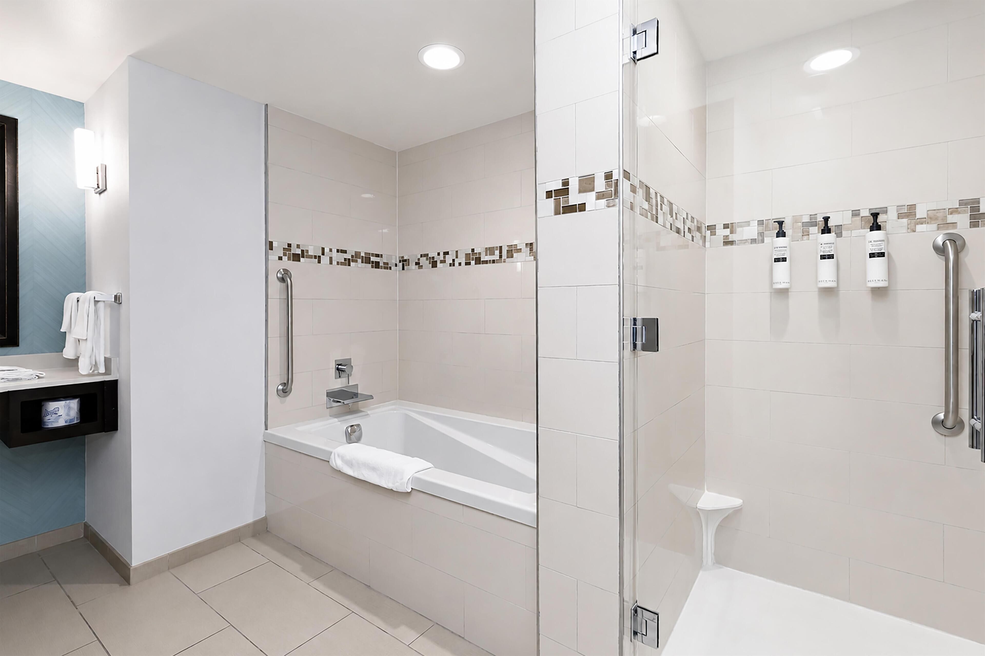 Suite, 1 King Bed | Bathroom shower
