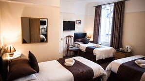 Family Room, Ensuite (Room 7) | Iron/ironing board, bed sheets - Queen Anne's Guest House (York)