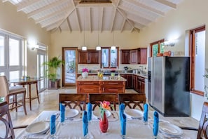 Luxury Villa, Multiple Bedrooms, Private Pool, Ocean View | Private kitchen | Full-size fridge, microwave, oven, stovetop