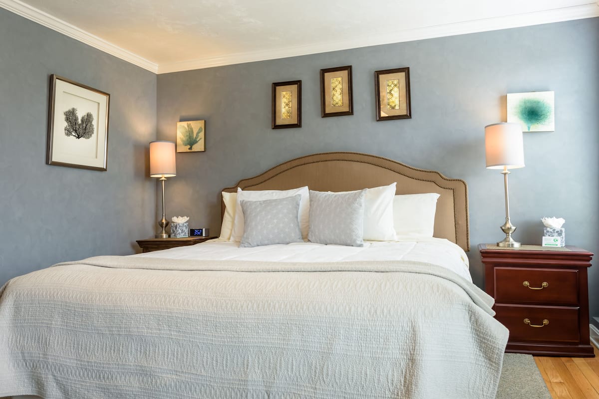 Phòng Deluxe, 1 giường cỡ king (Room 14) | Bộ đồ giường cao cấp, nệm Tempur-Pedic, bàn ủi/dụng cụ ủi quần áo