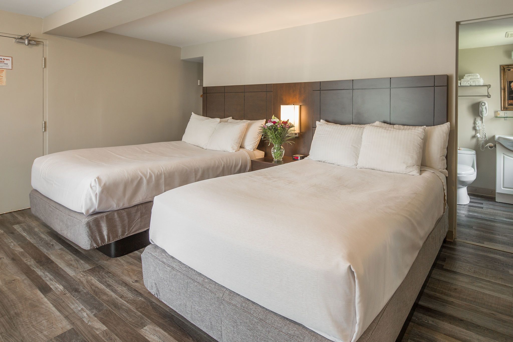 standard room, 2 double beds | iron/ironing board, free wifi, bed sheets