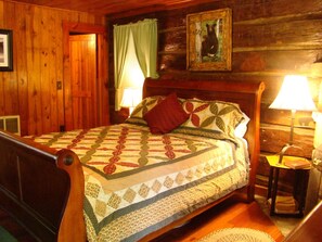 럭셔리 캐빈, 퀸사이즈침대 1개, 벽난로 | 무료 WiFi