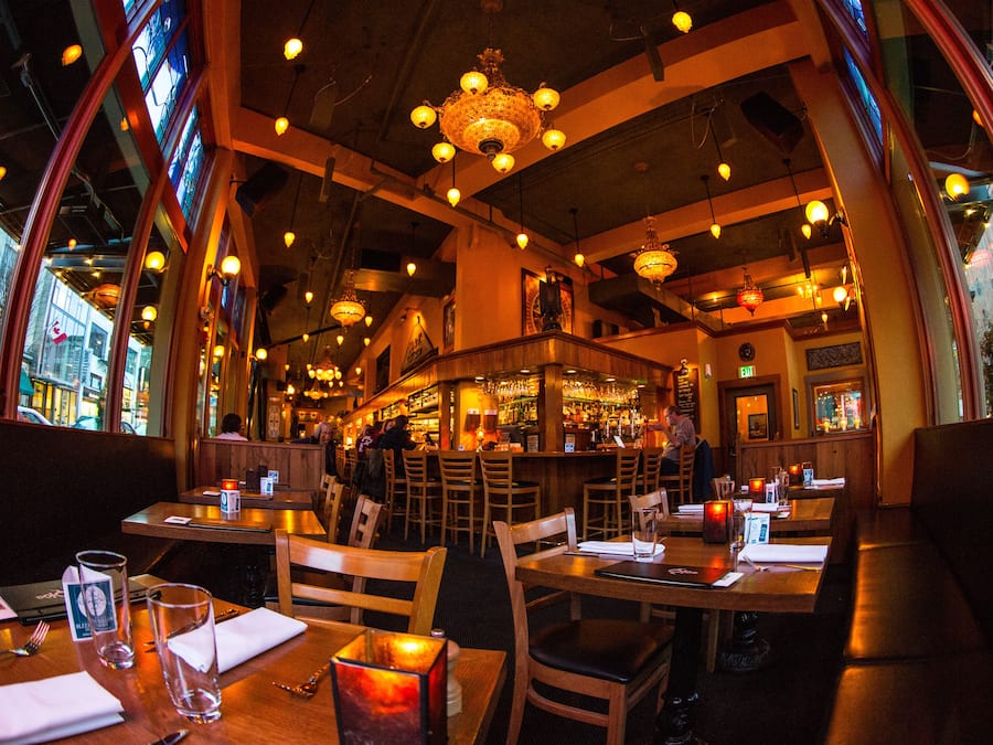 Breakfast, lunch and dinner served