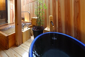 Chambre Luxe, niveau Exécutif (Japanese Style, with Open air bath) | Salle de bain