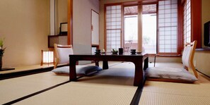 Standard Japanese-style Room with Open-Air Bath  | Minibar, in-room safe, individually decorated, individually furnished - Shibu Onsen KOKUYA (Yamanouchi)
