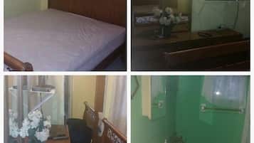 Standard Double Room | Bathroom | Combined shower/bathtub, hair dryer, towels