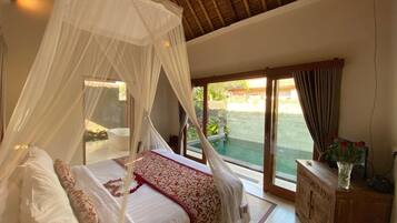 Villa, 1 Bedroom, Private Pool | Minibar, in-room safe, desk, iron/ironing board