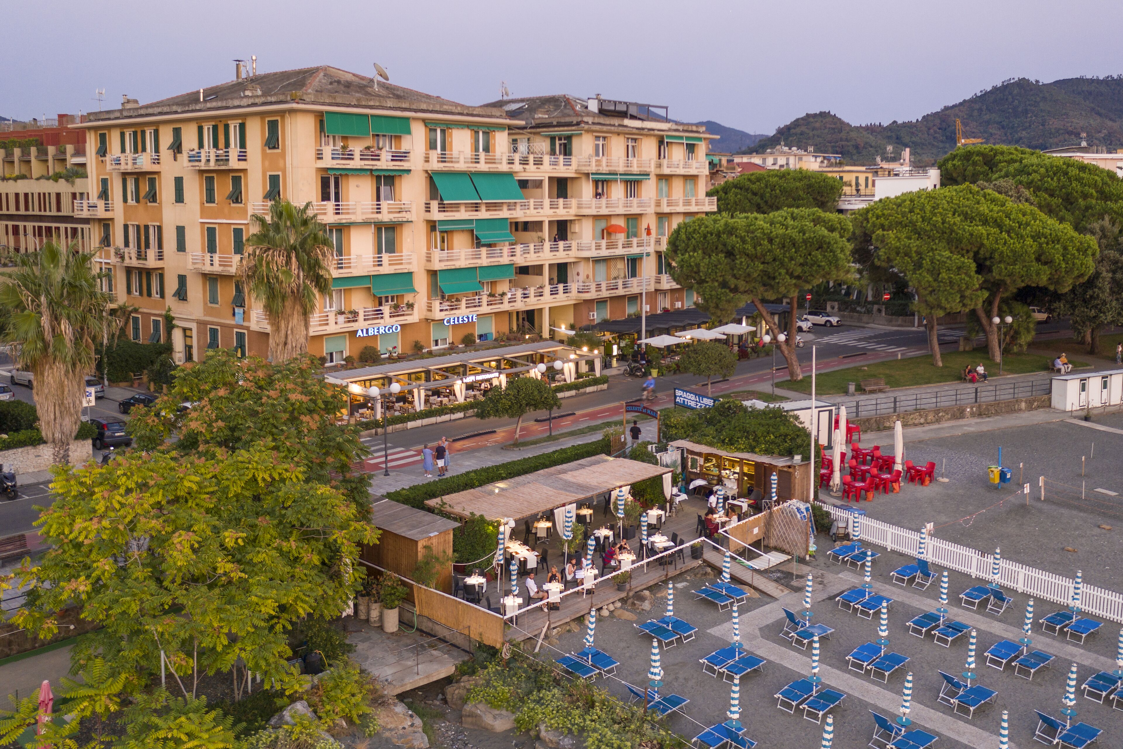 Private beach, sun loungers, beach umbrellas, beach towels