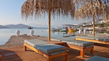 On the beach, beach bar