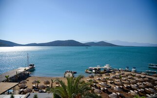 On the beach, beach bar