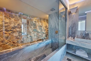 Deluxe Room, Sea View | Bathroom - Royal Marmin Bay Boutique & Art Hotel - Adults Only (Agios Nikolaos)