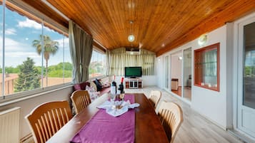 Apartment, 2 Bedrooms | Living area | LCD TV, heated floors