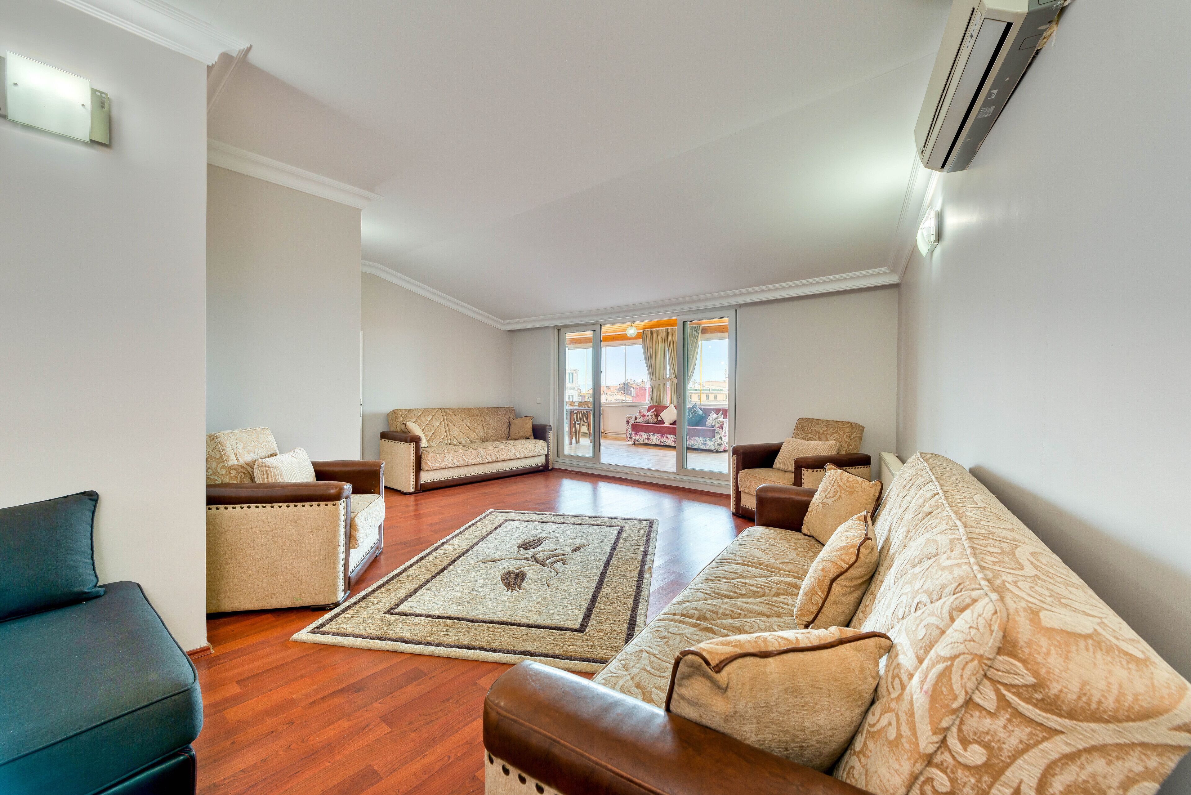 Apartment, 2 Bedrooms | Living area | LCD TV, heated floors
