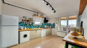 Apartment, 2 Bedrooms | Private kitchen | Eco-friendly cleaning products, paper towels, dining tables