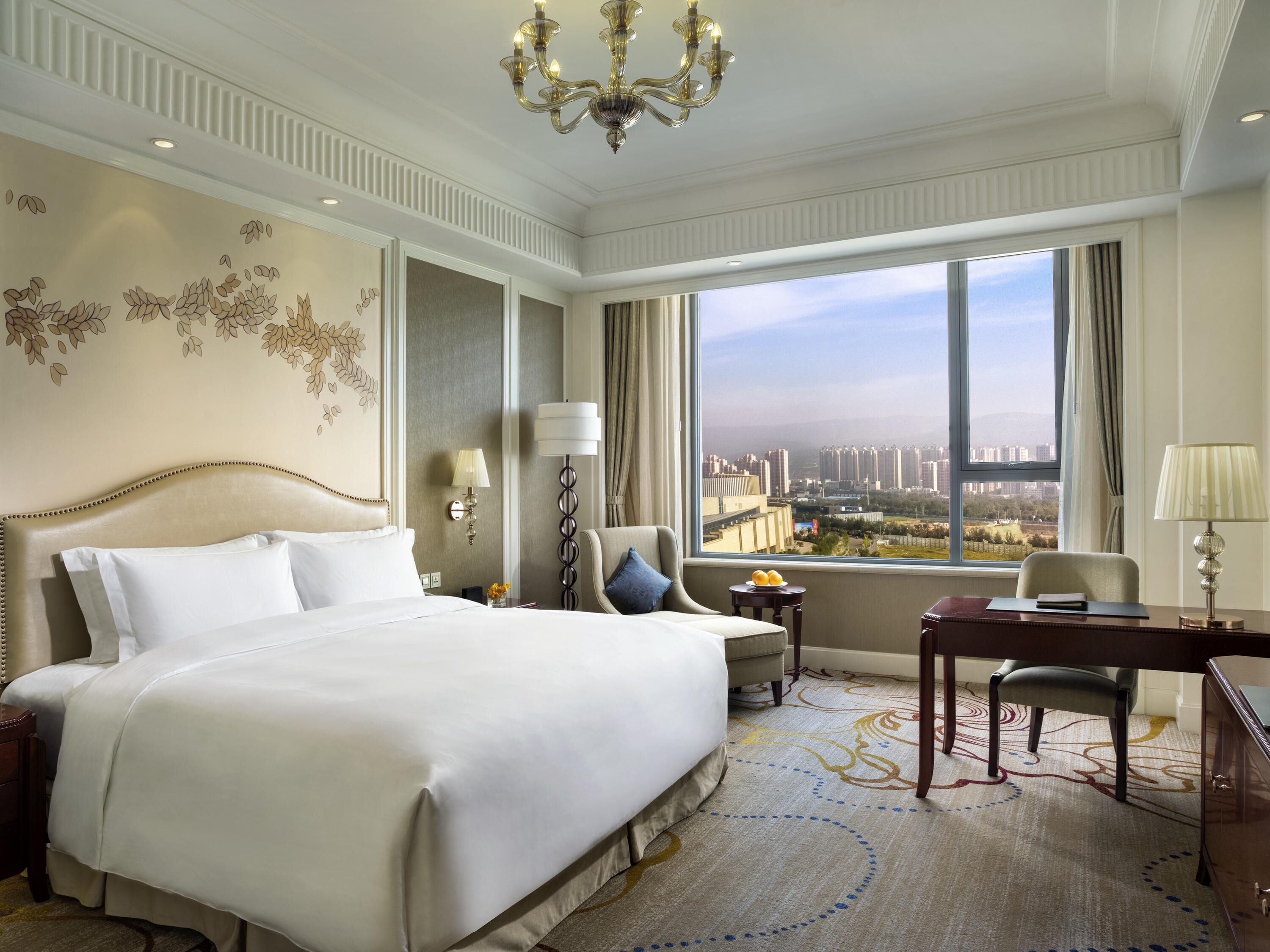 Luxury Room, 1 King Bed, City View | Premium bedding, minibar, in-room safe, desk