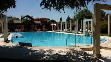 2 indoor pools, outdoor pool, pool umbrellas, sun loungers