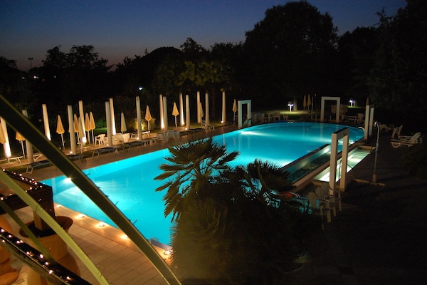 2 indoor pools, outdoor pool, pool umbrellas, sun loungers