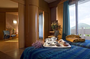 Minibar, caja de seguridad en la habitación y escritorio 