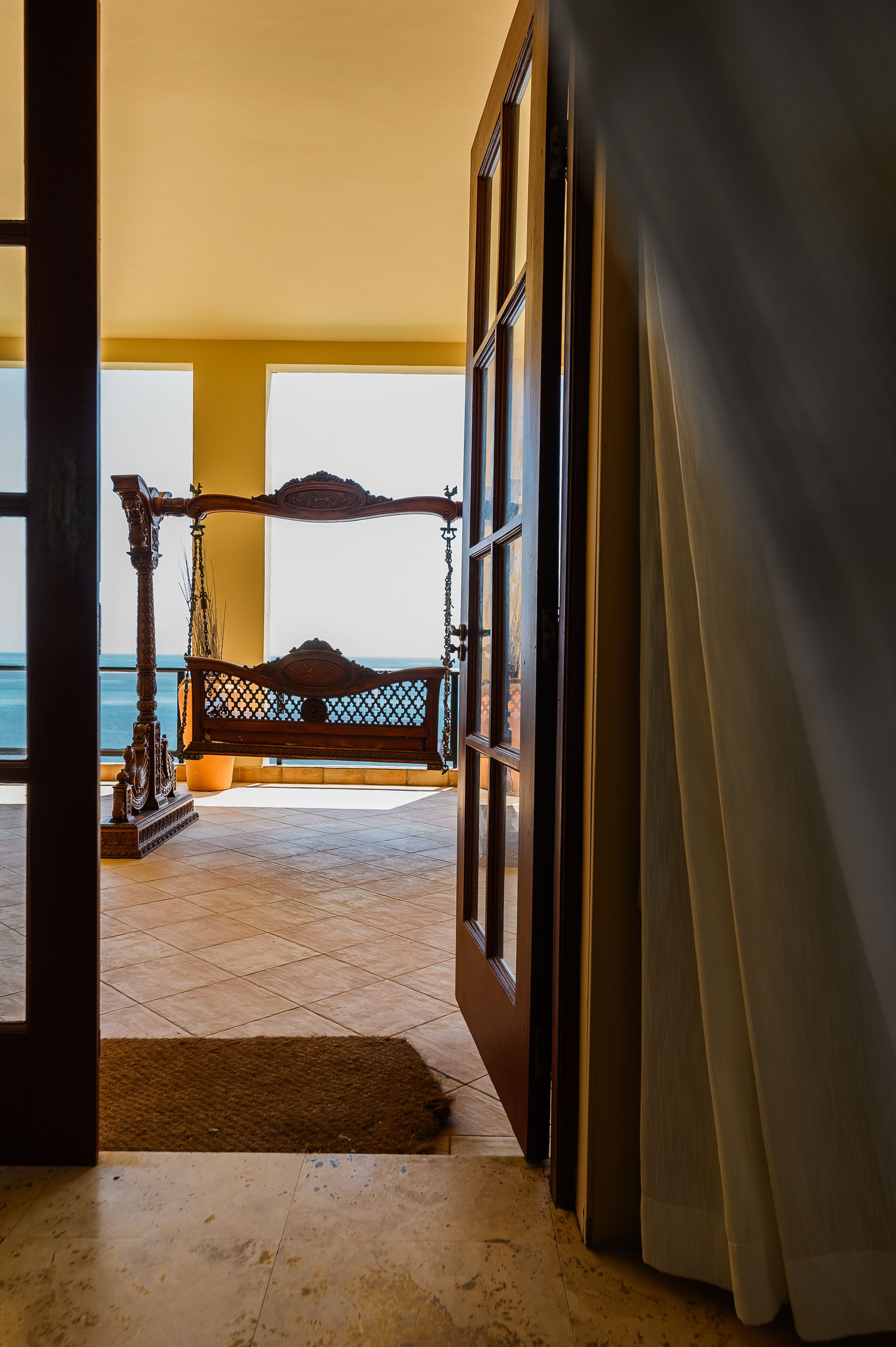 superior suite, 1 king bed, sea view | premium bedding, minibar, in-room safe, desk