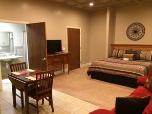 Comfort Studio Suite, 1 King Bed with Sofa bed | Premium bedding, pillow-top beds, desk, laptop workspace
