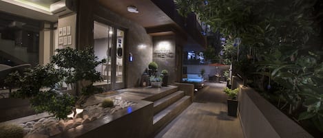 Front of property - evening/night