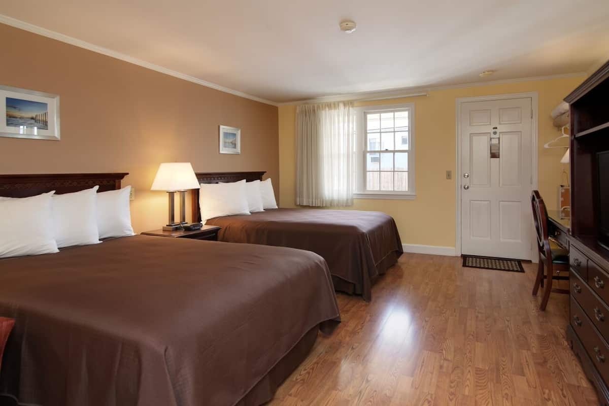 Standard Room, 2 Queen Beds | Desk, iron/ironing board, WiFi (free), bed sheets