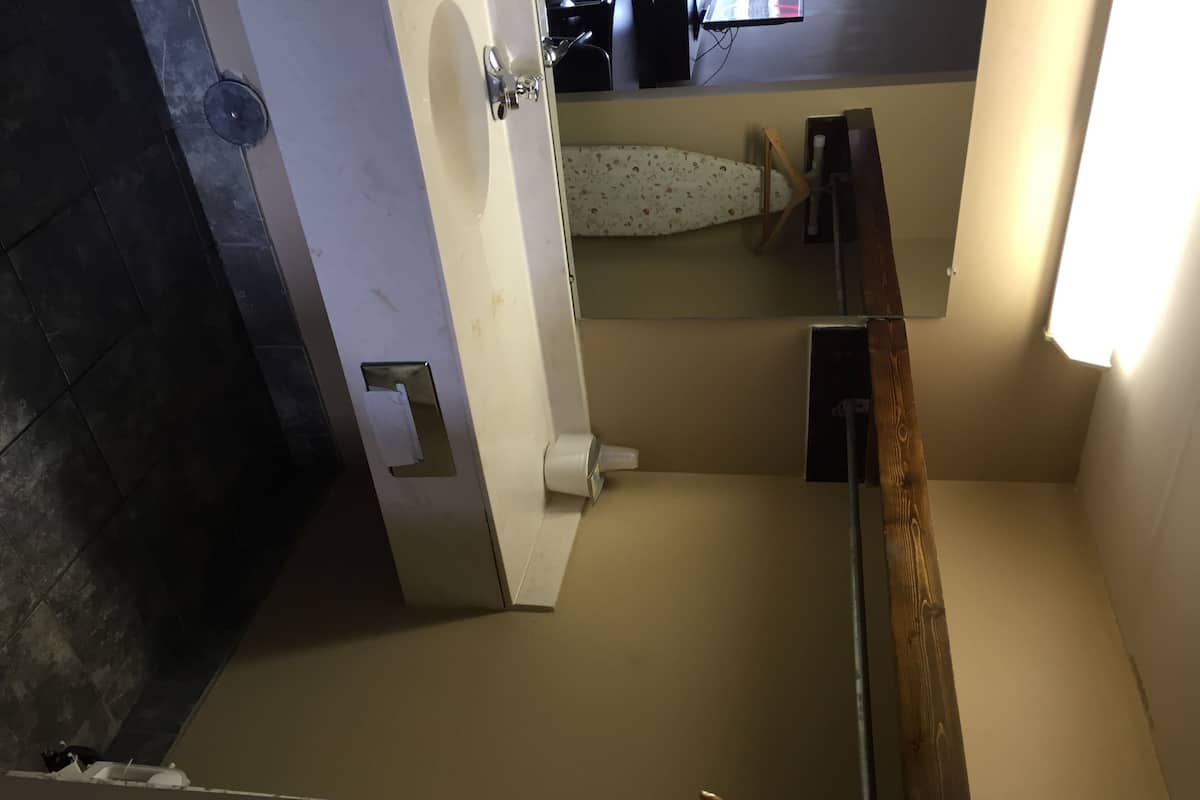Deluxe kamer, 2 tweepersoonsbedden, roken | Een bureau, een strijkplank/strijkijzer, extra bedden, gratis wifi