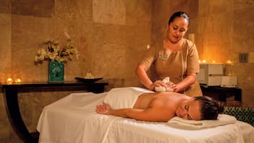 Tratamentos corporais, aromaterapia, massagens com pedras quentes