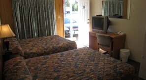 Economy Double Room, 2 Queen Beds | 1 bedroom, desk, rollaway beds, free WiFi - Willow Inn Motel (Quesnel)