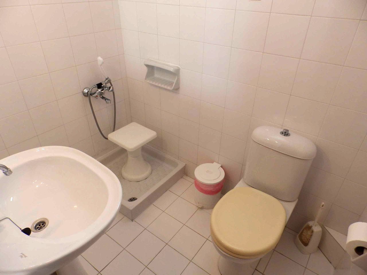 standard room | bathroom | shower, hair dryer, towels