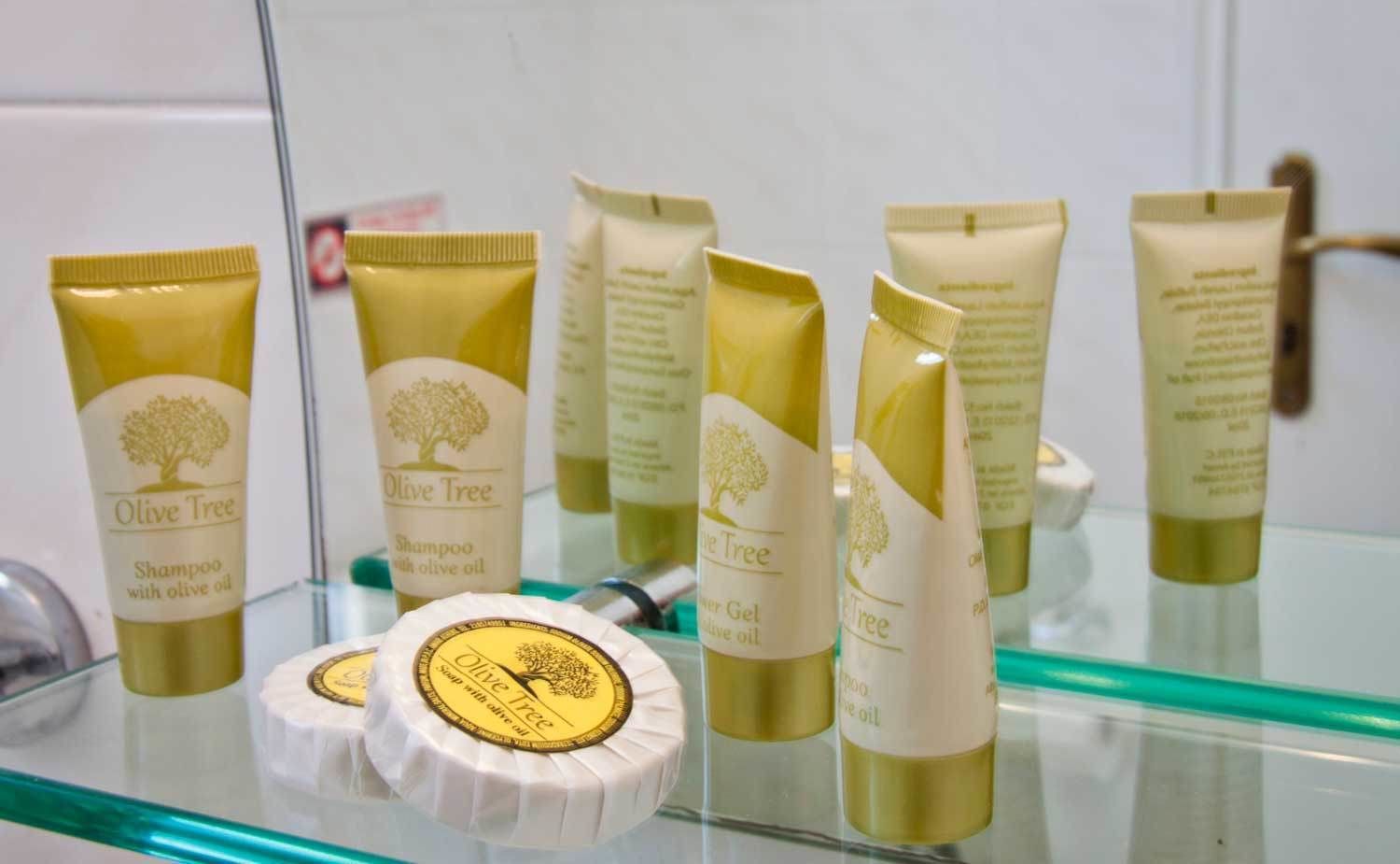 shower, free toiletries, hair dryer