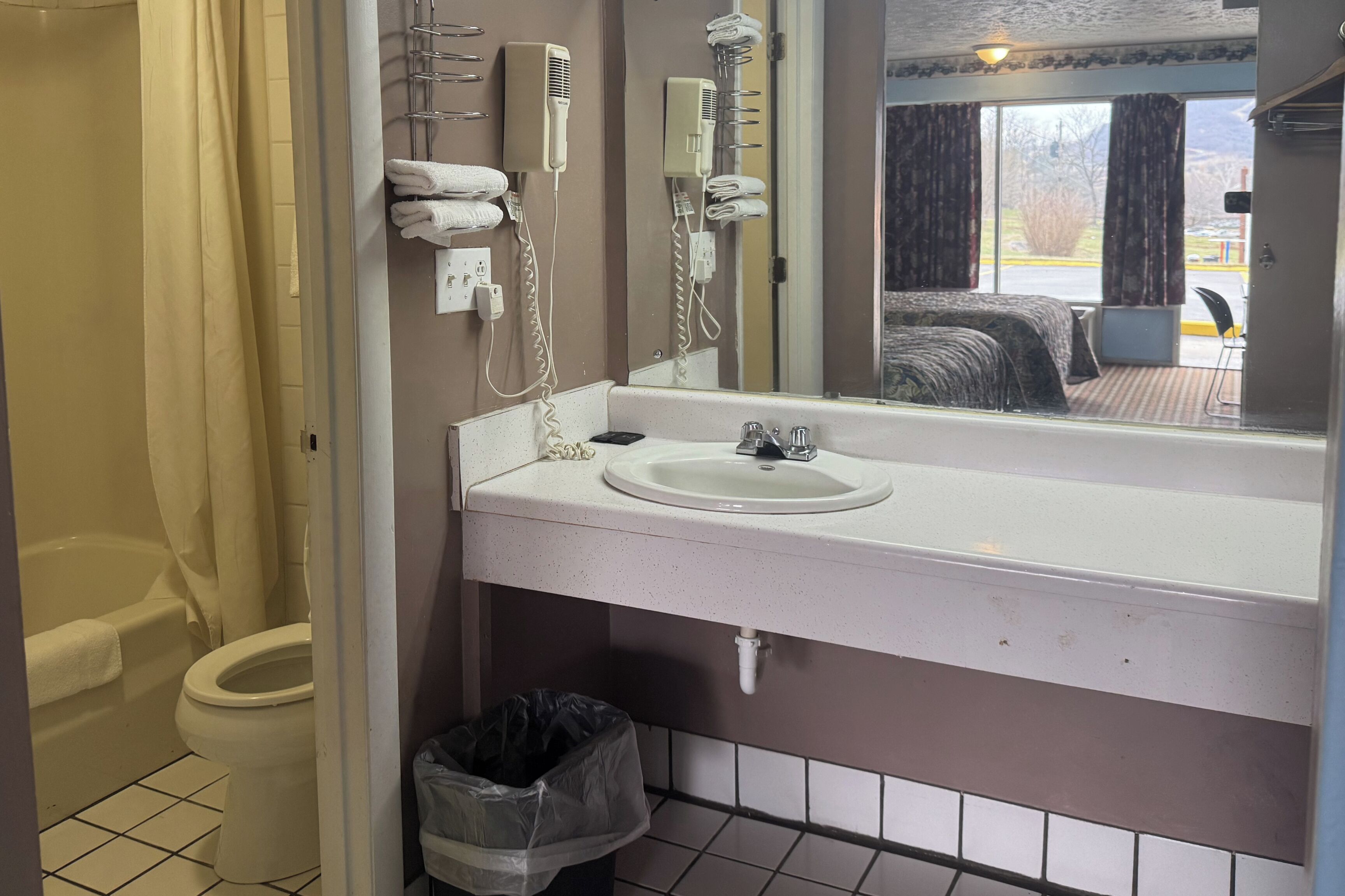 Free toiletries, hair dryer, towels