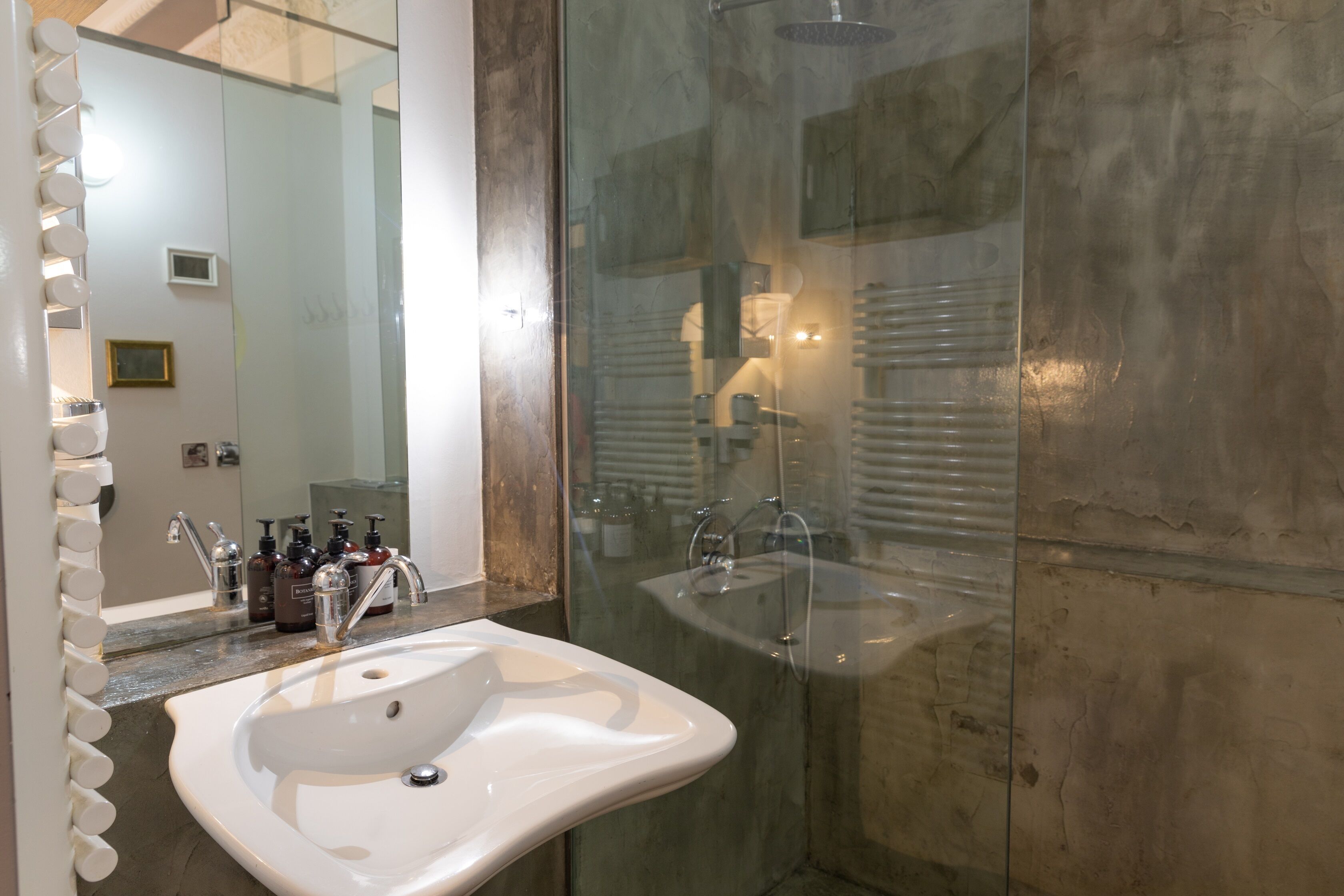 quadruple room | bathroom | shower, rainfall showerhead, free toiletries, hair dryer