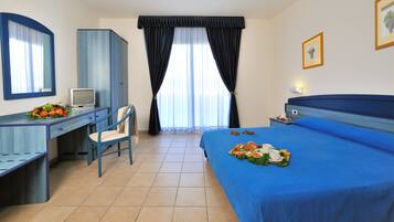 Minibar, in-room safe, desk, cots/infant beds