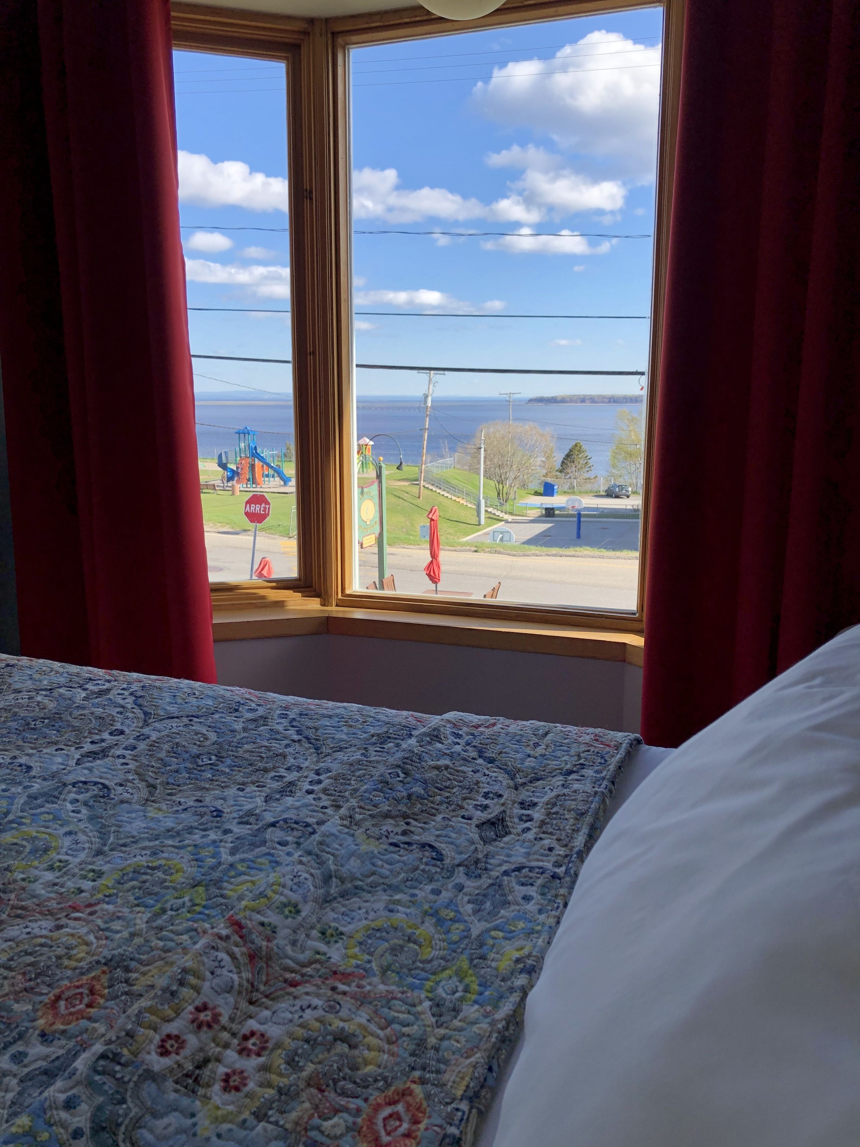 standard double room, 1 queen bed, river view | view from room