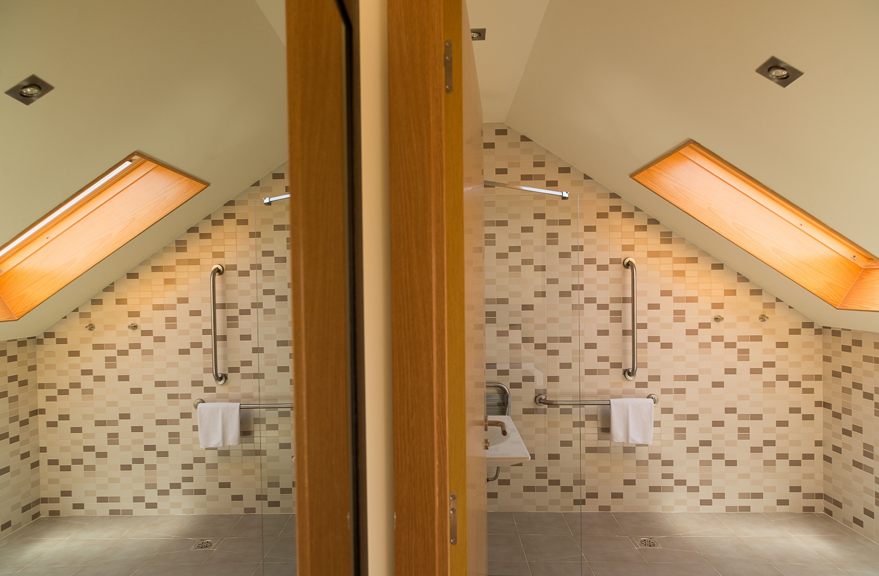 double room single use | bathroom | shower, eco-friendly toiletries, hair dryer, towels