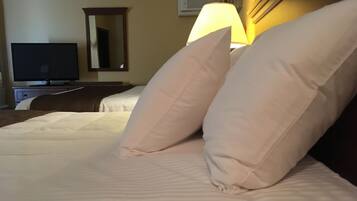Deluxe Room, 2 Queen Beds, Jetted Tub | Desk, iron/ironing board, free WiFi, bed sheets