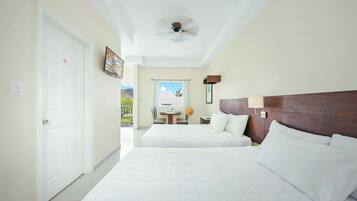 Laptop workspace, iron/ironing board, free rollaway beds, bed sheets