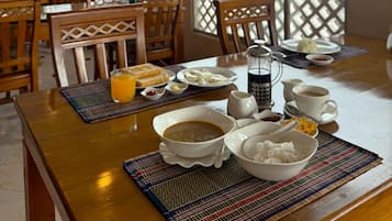 Buffet breakfast for a fee