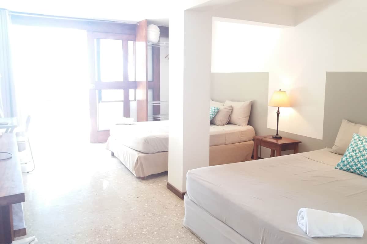 Premium bedding, in-room safe, desk