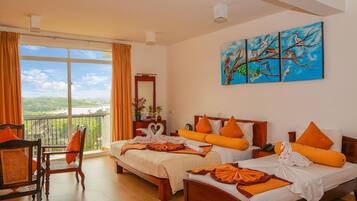 Ropa de cama de alta calidad y minibar