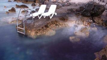 On the beach, fishing