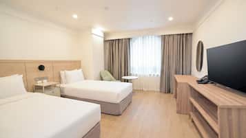 Standard Twin Room, 2 Single Beds, Pets not allowed, City View | Down duvets, in-room safe, desk, blackout curtains