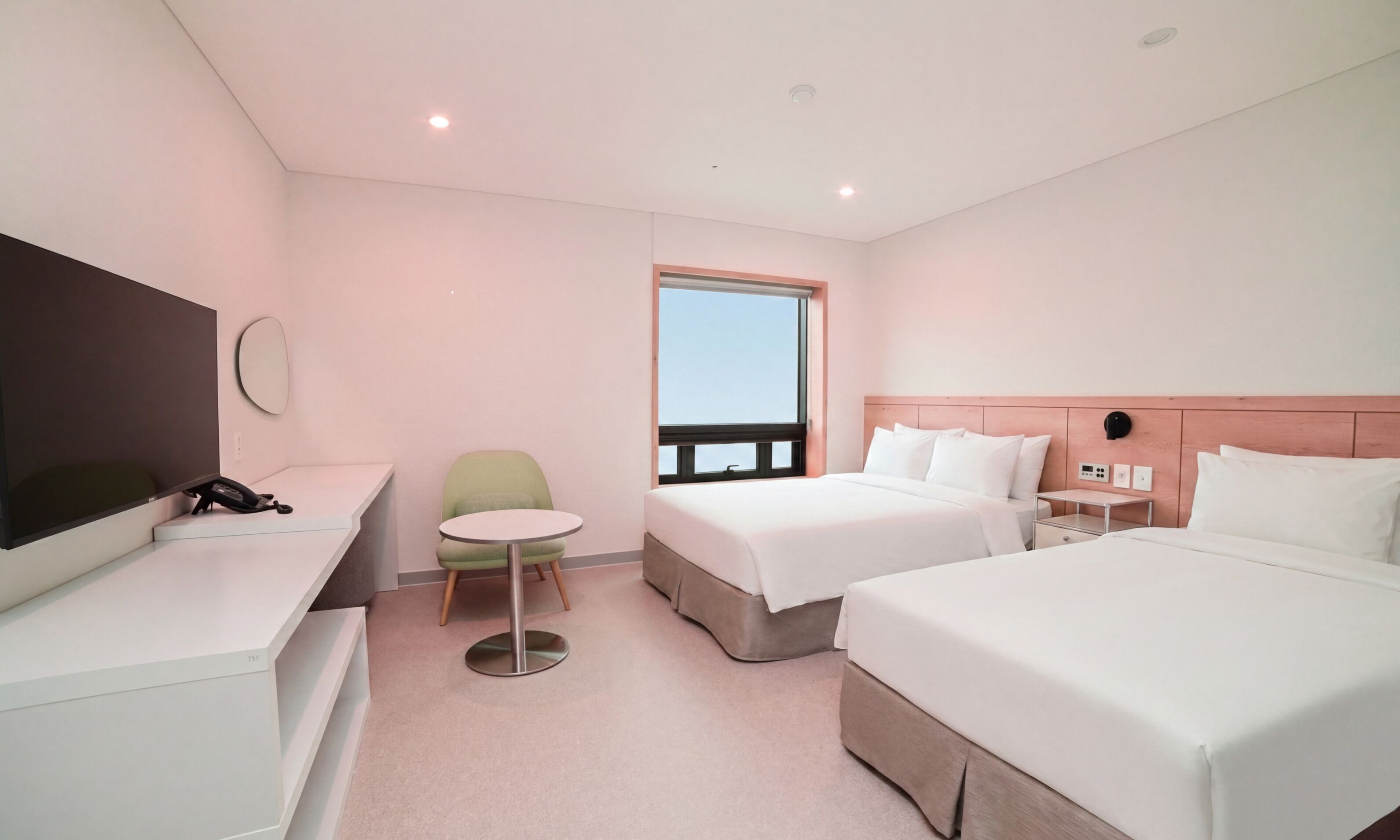 Deluxe Twin Room, Multiple Beds, Pets not allowed, City View | Down duvets, in-room safe, desk, blackout curtains