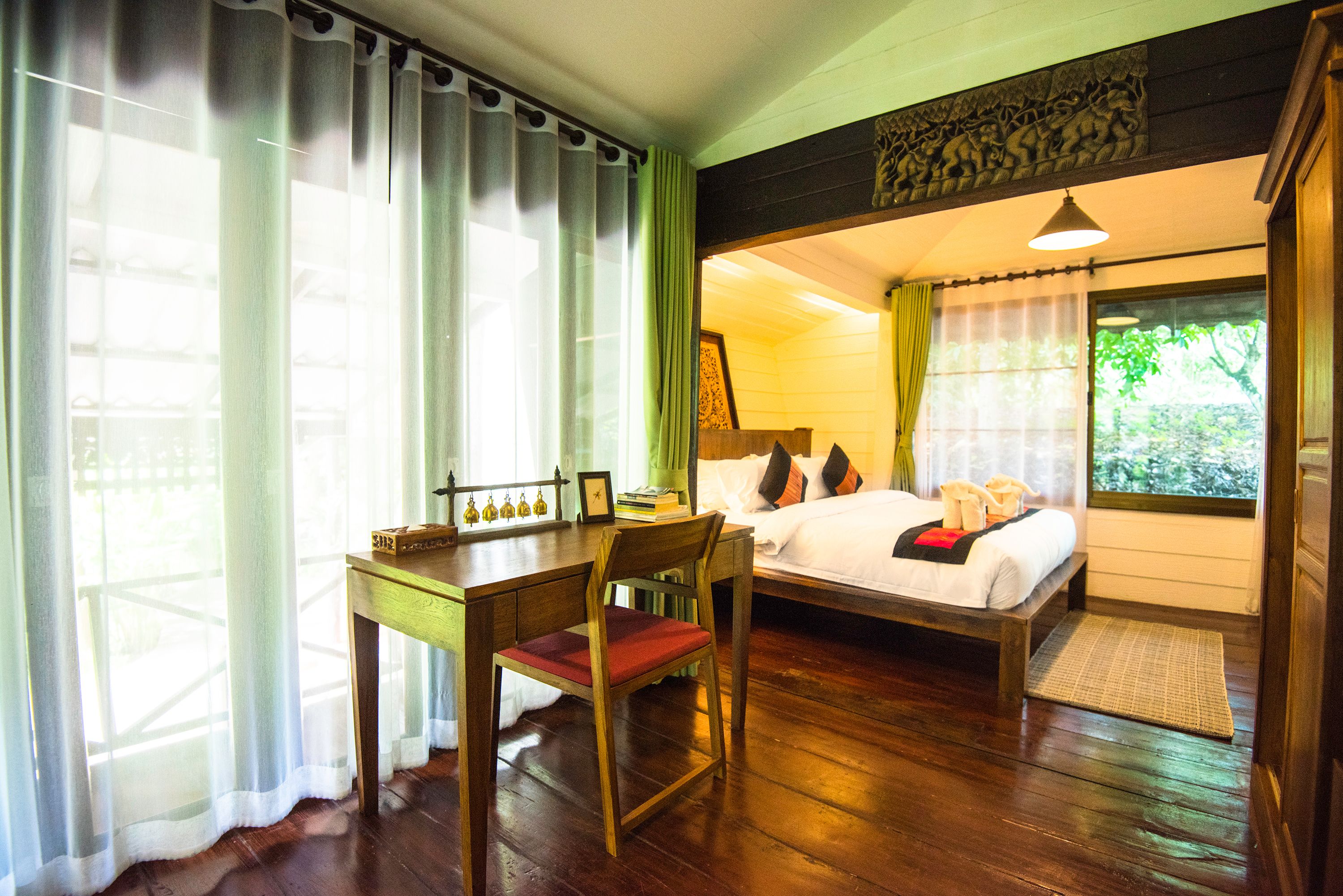 deluxe family suite (6 adults) | desk, blackout curtains, soundproofing, iron/ironing board