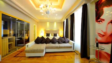 Suite, 1 cama King size, para no fumadores, sauna | Interior