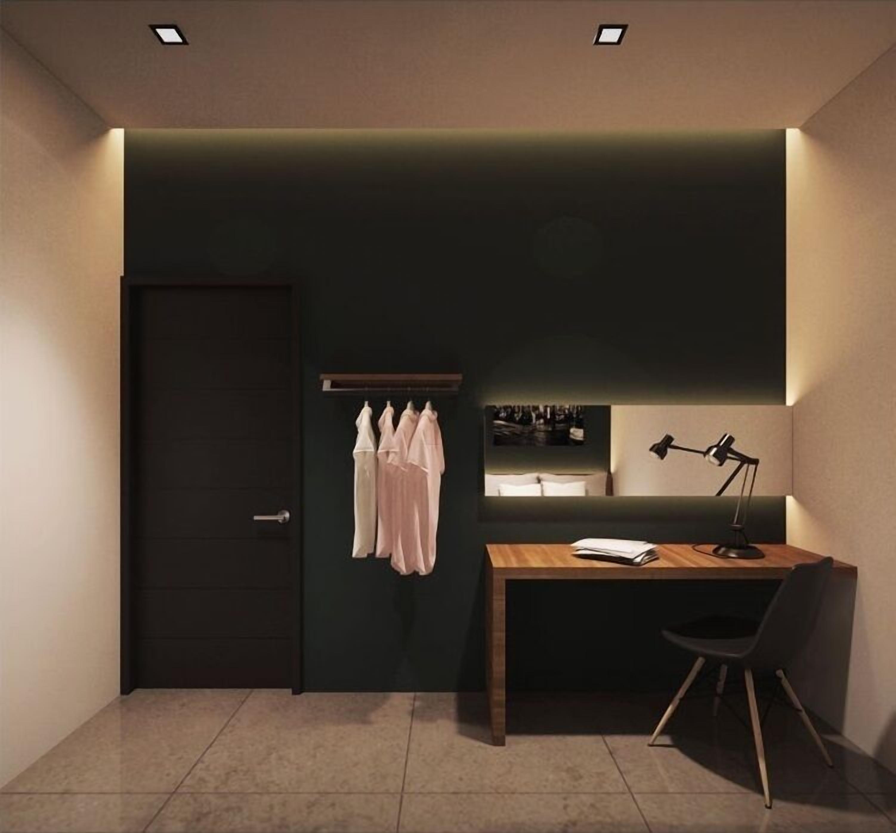 desk, free wifi, bed sheets